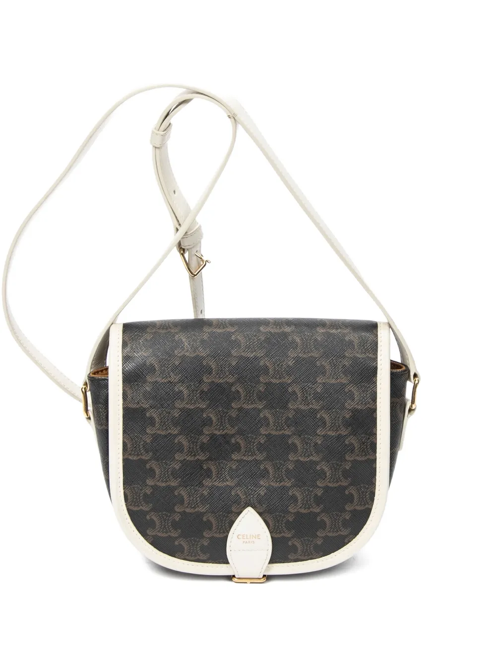 Celine Pre-Owned monogram-pattern crossbody bag - Brown