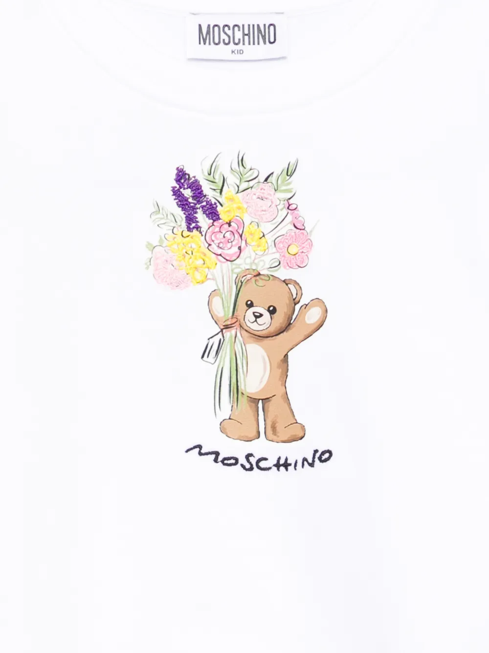  Moschino Kids Teddy-motif Sweatshirt - White 