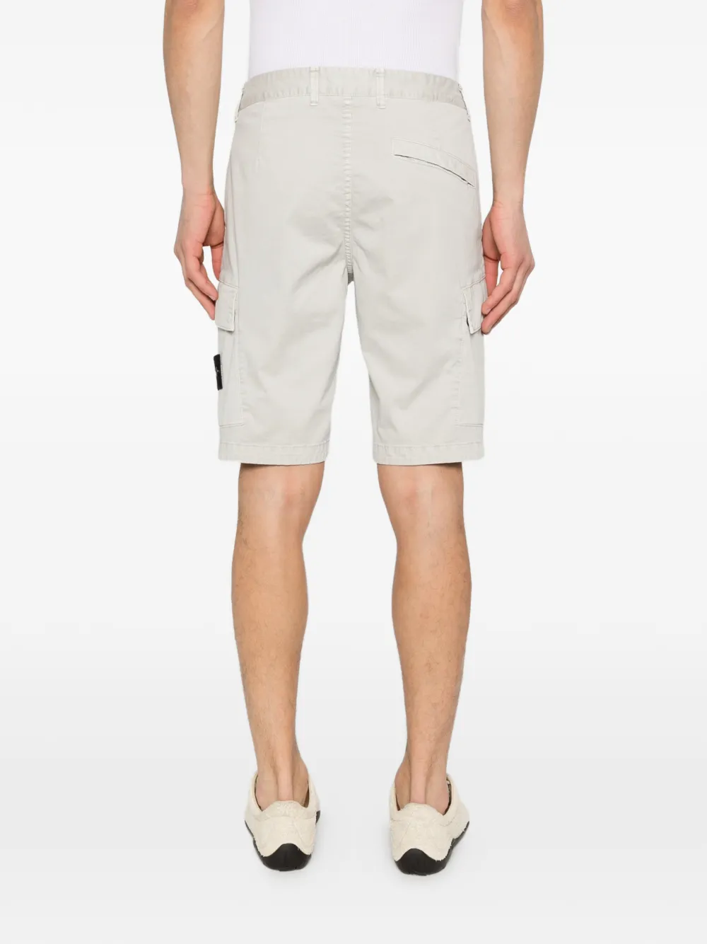 Stone Island Shorts met logopatch Grijs