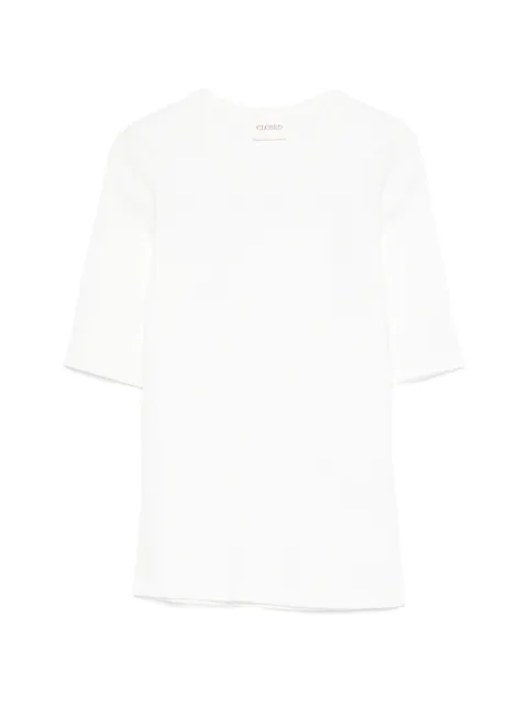 Closed short-sleeve T-shirt