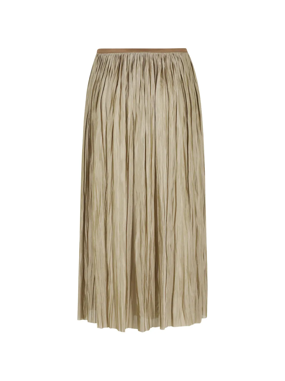  Roberto Collina Crinkled Midi Skirt - Green 