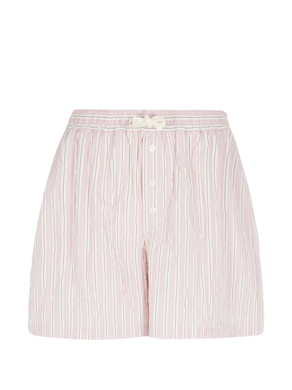 Roberto Collina striped buttoned shorts - Rosa