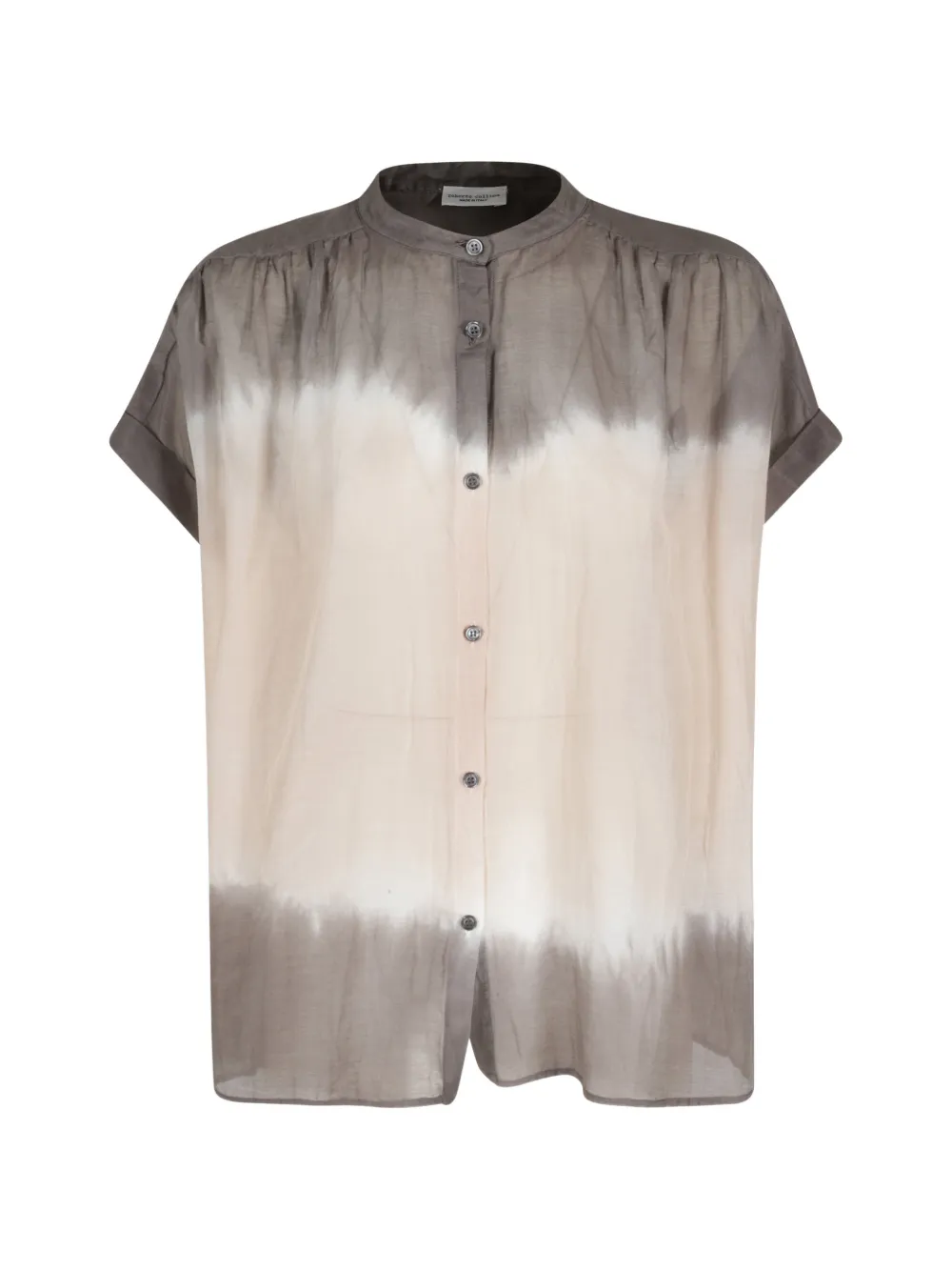 Roberto Collina round-neck buttoned shirt - Grau