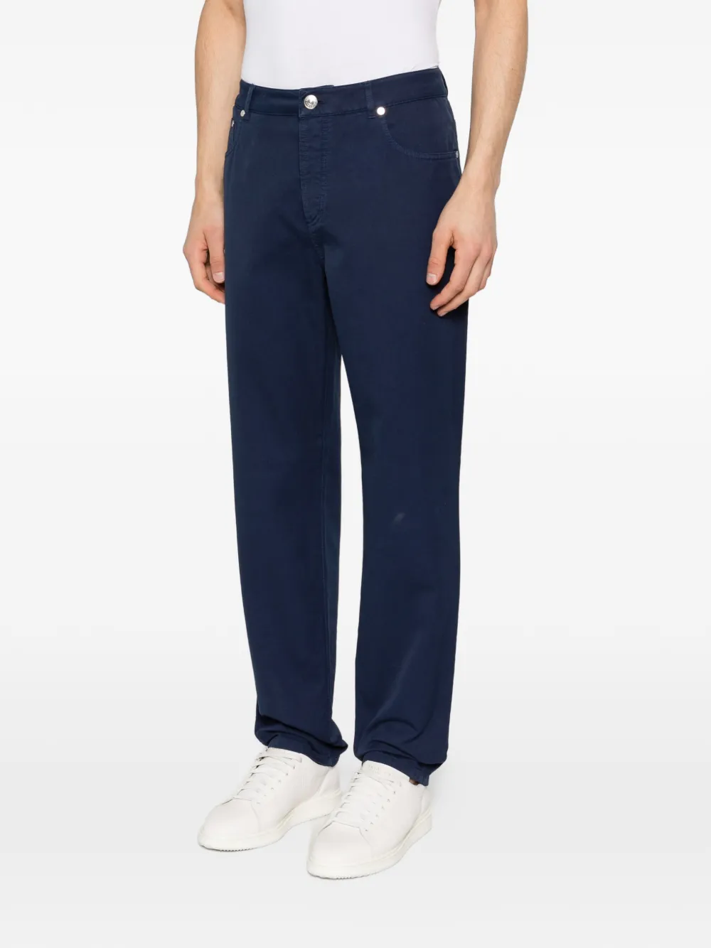  Brunello Cucinelli Logo Jeans - Blue 