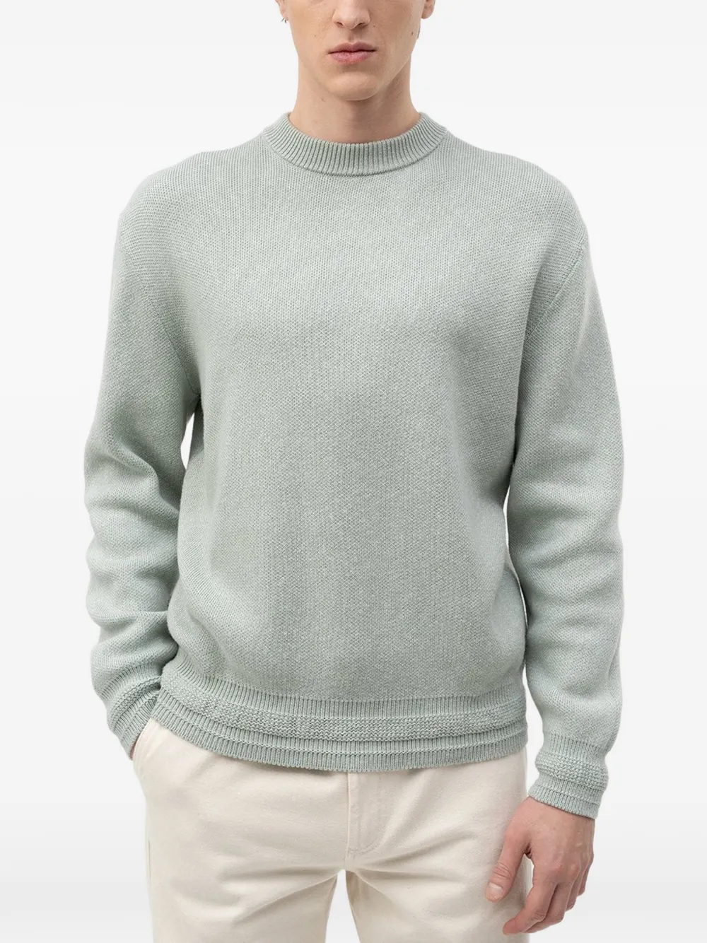 BOSS crew-neck sweater - Verde