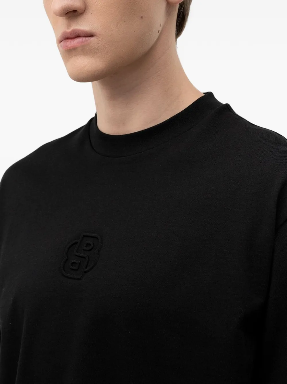  Boss Logo-embossed T-shirt - Black 