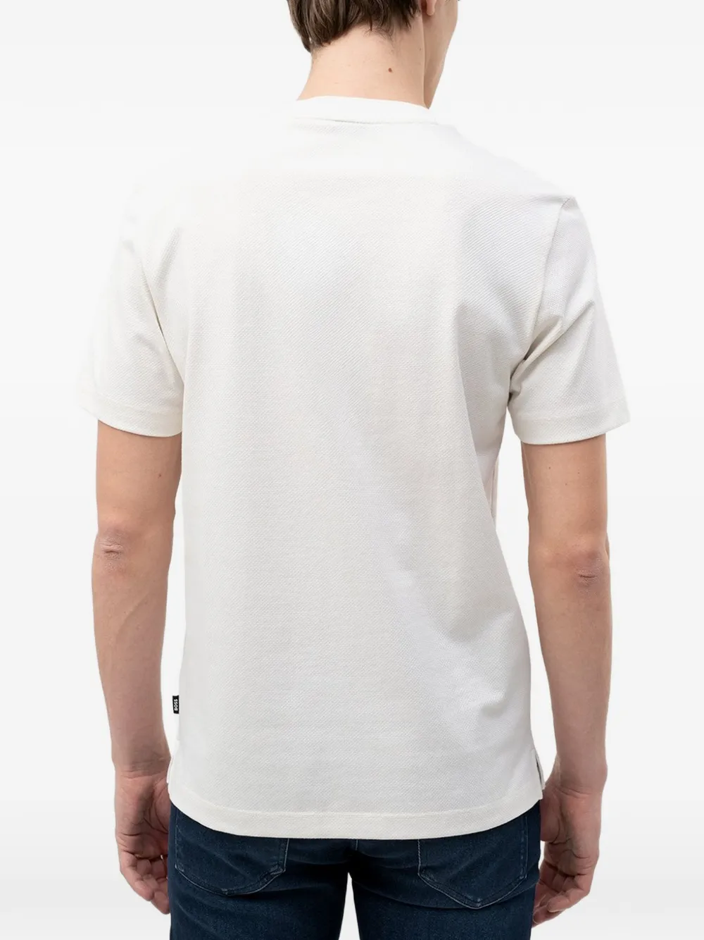 BOSS T-shirt met ronde hals Beige