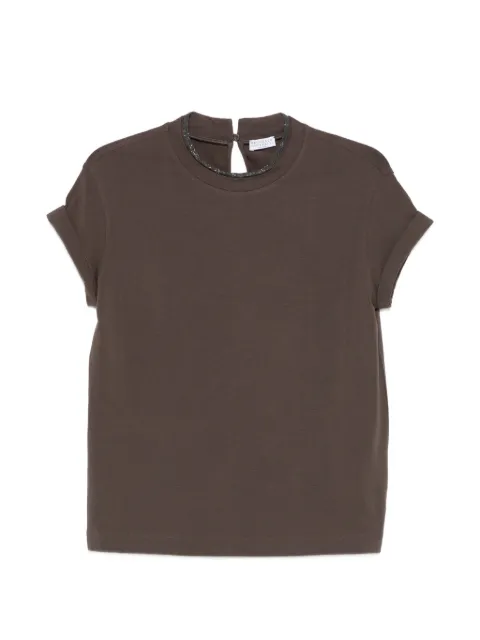 Brunello Cucinelli Camiseta decote careca