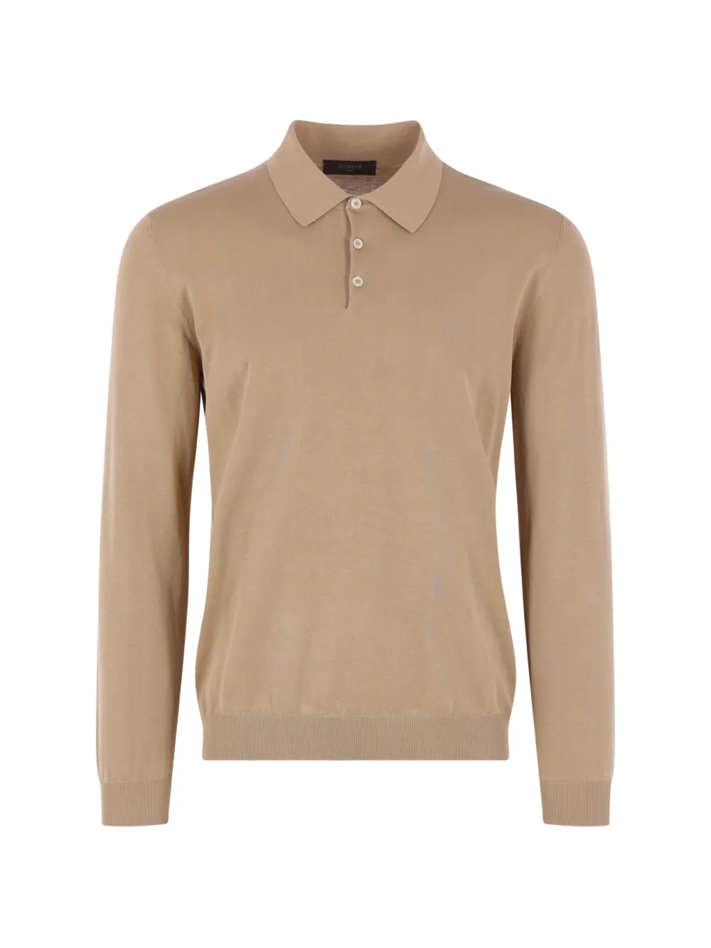 Zanone long-sleeve polo sweater - Braun