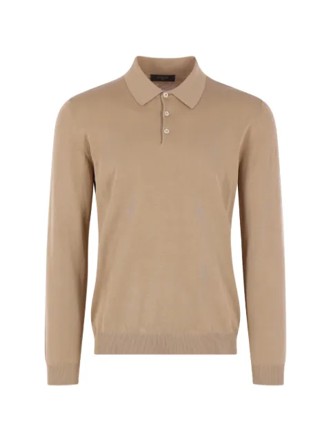 Zanone long-sleeve polo sweater