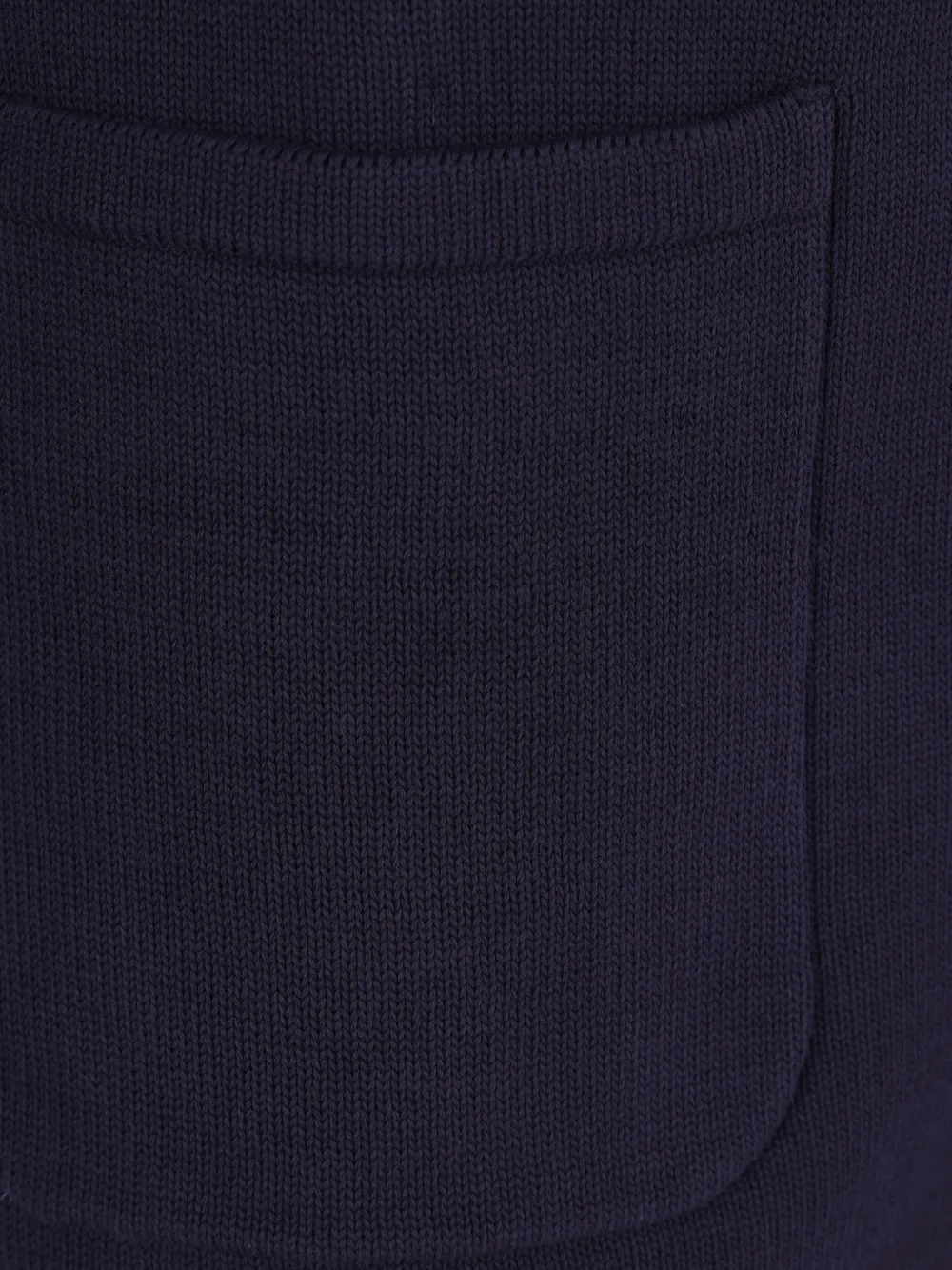 Eleventy Katoenen vest met geribbelde kraag Blauw