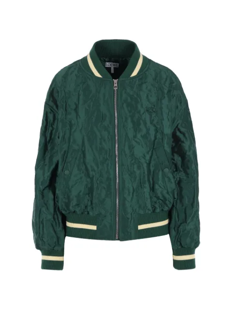 LOEWE zip ribbed bomber jacket