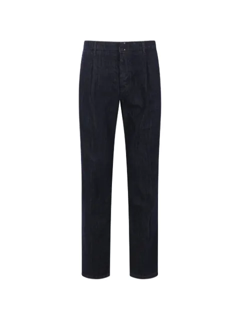 Incotex pleated slim-fit denim jeans