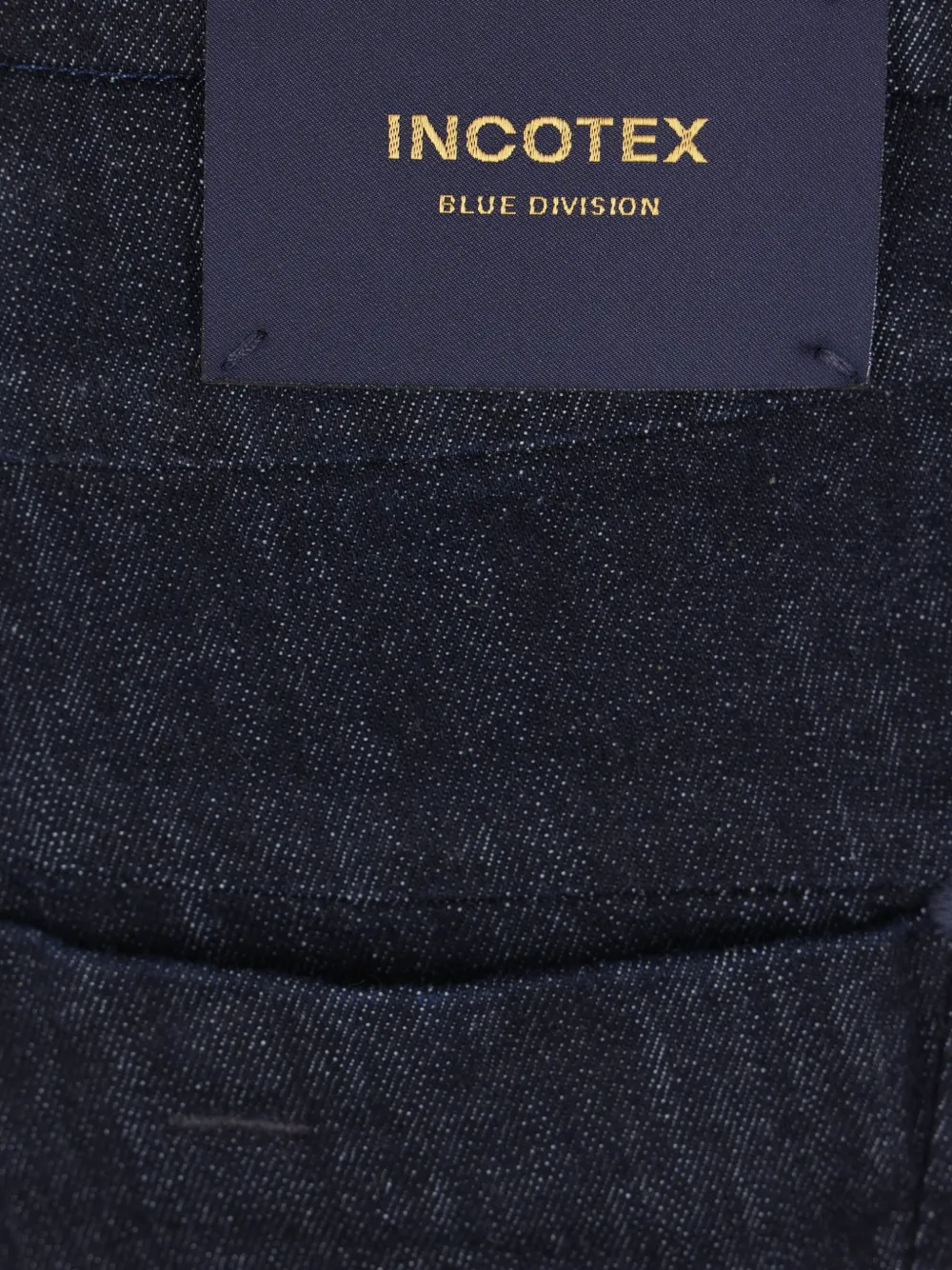 Incotex Geplooide slim-fit denim jeans Blauw