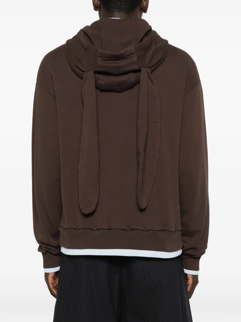 Charles Jeffrey Loverboy Hoodie met konijnenoren Bruin
