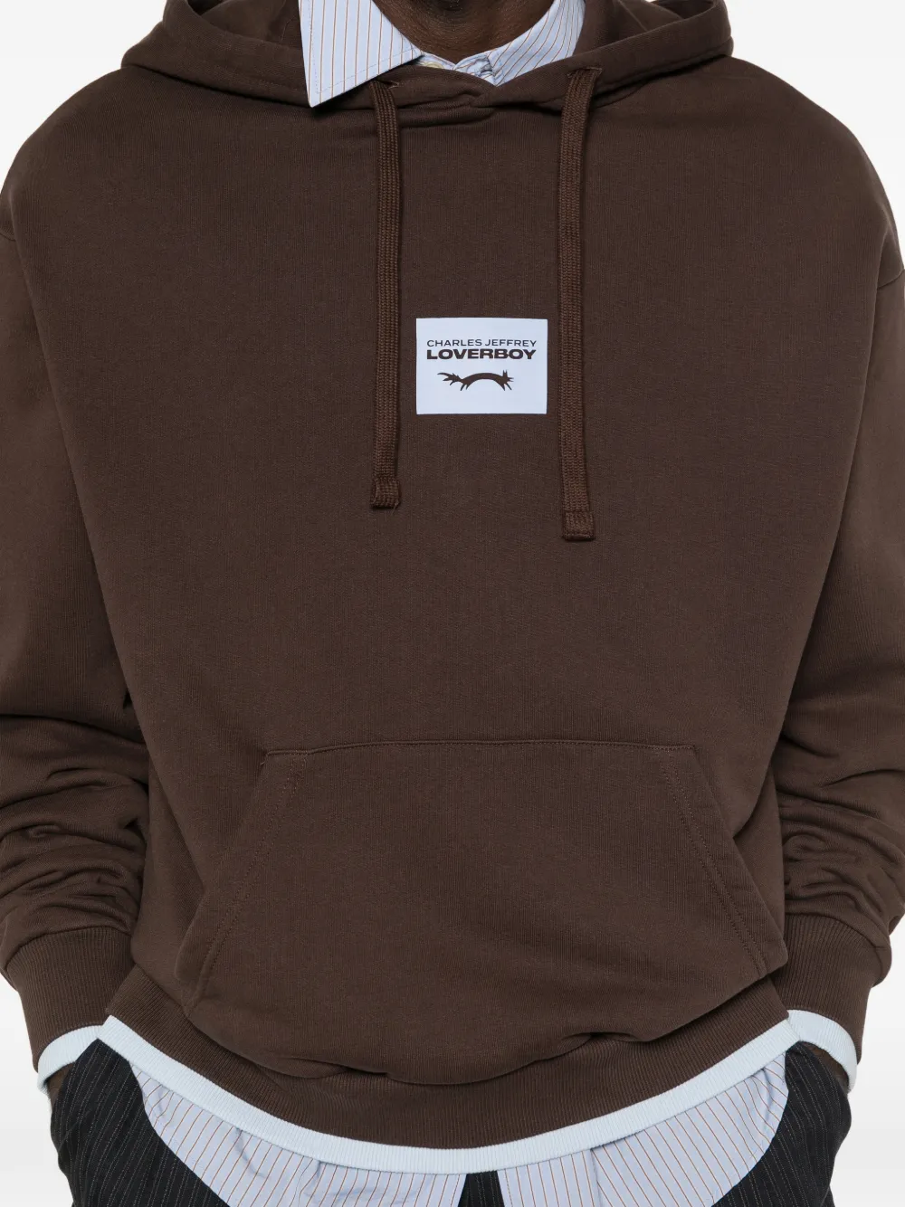 Charles Jeffrey Loverboy Hoodie met konijnenoren Bruin
