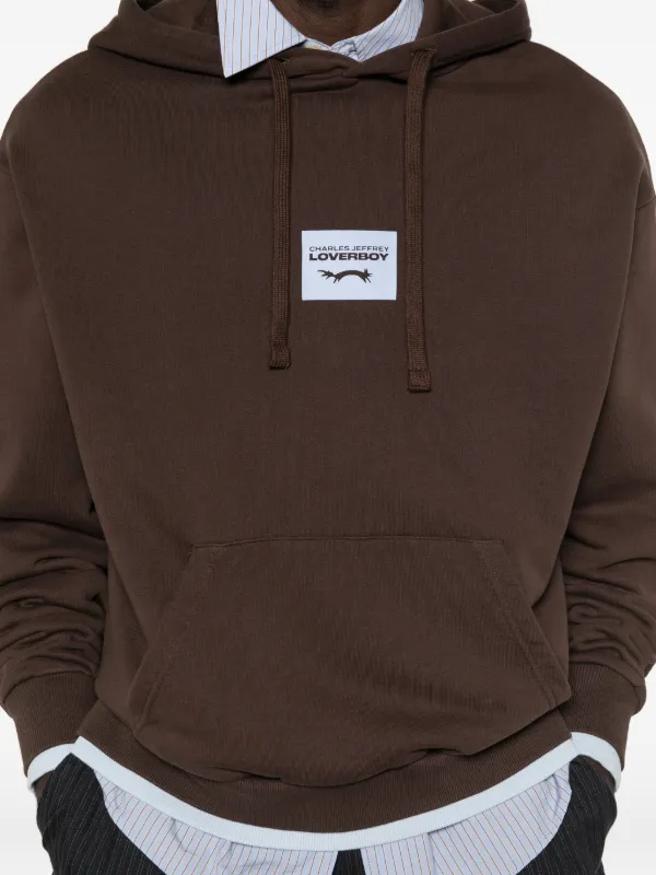 Charles Jeffrey Loverboy rabbit-ear Hoodie | Brown | FARFETCH