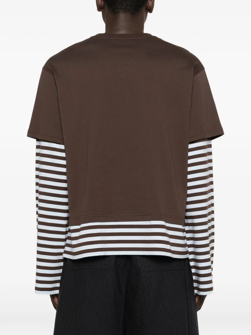 Charles Jeffrey Loverboy T-shirt met opgestikte zak Bruin
