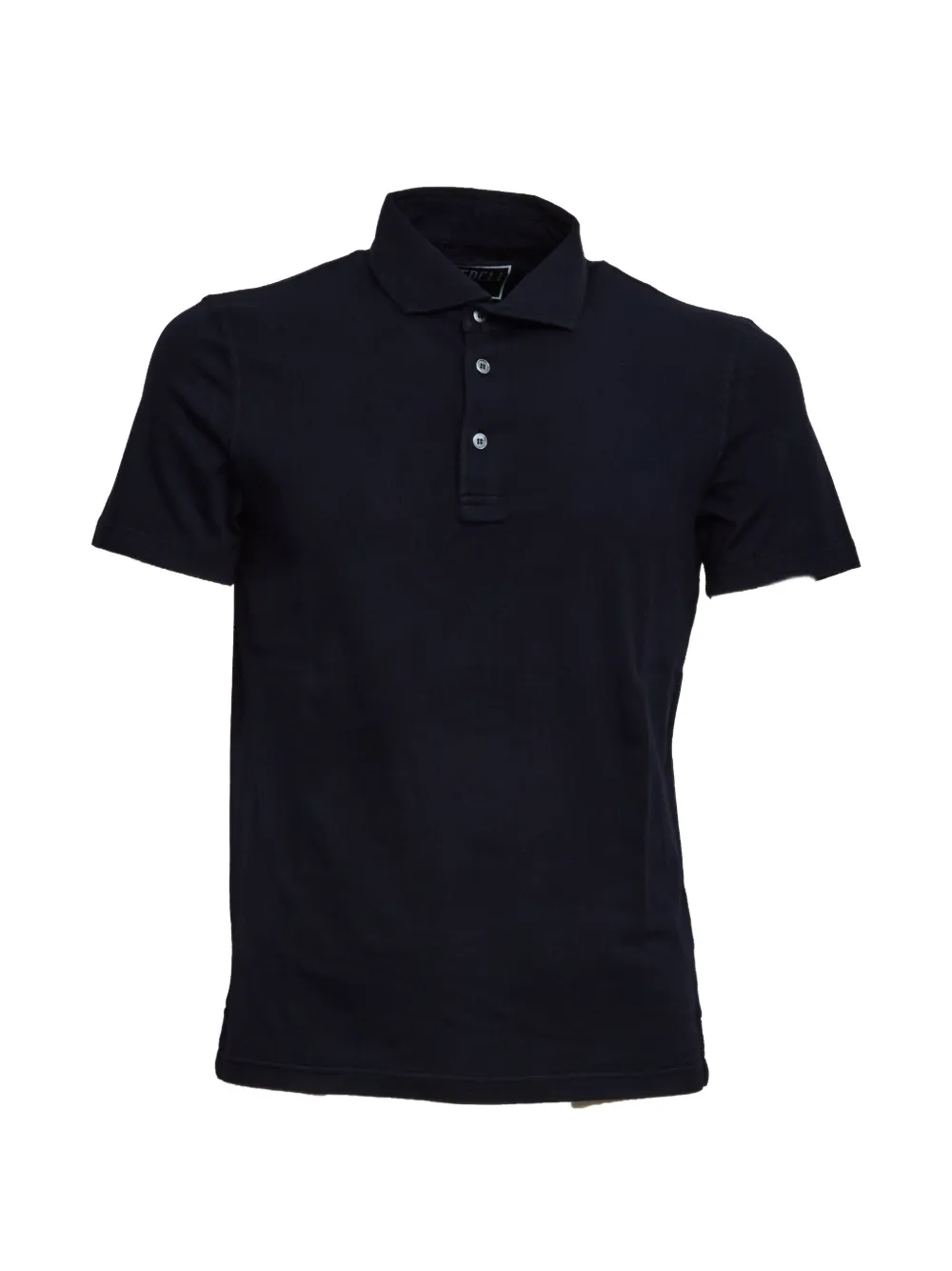 Fedeli mother-of-pearl button polo shirt - Blu