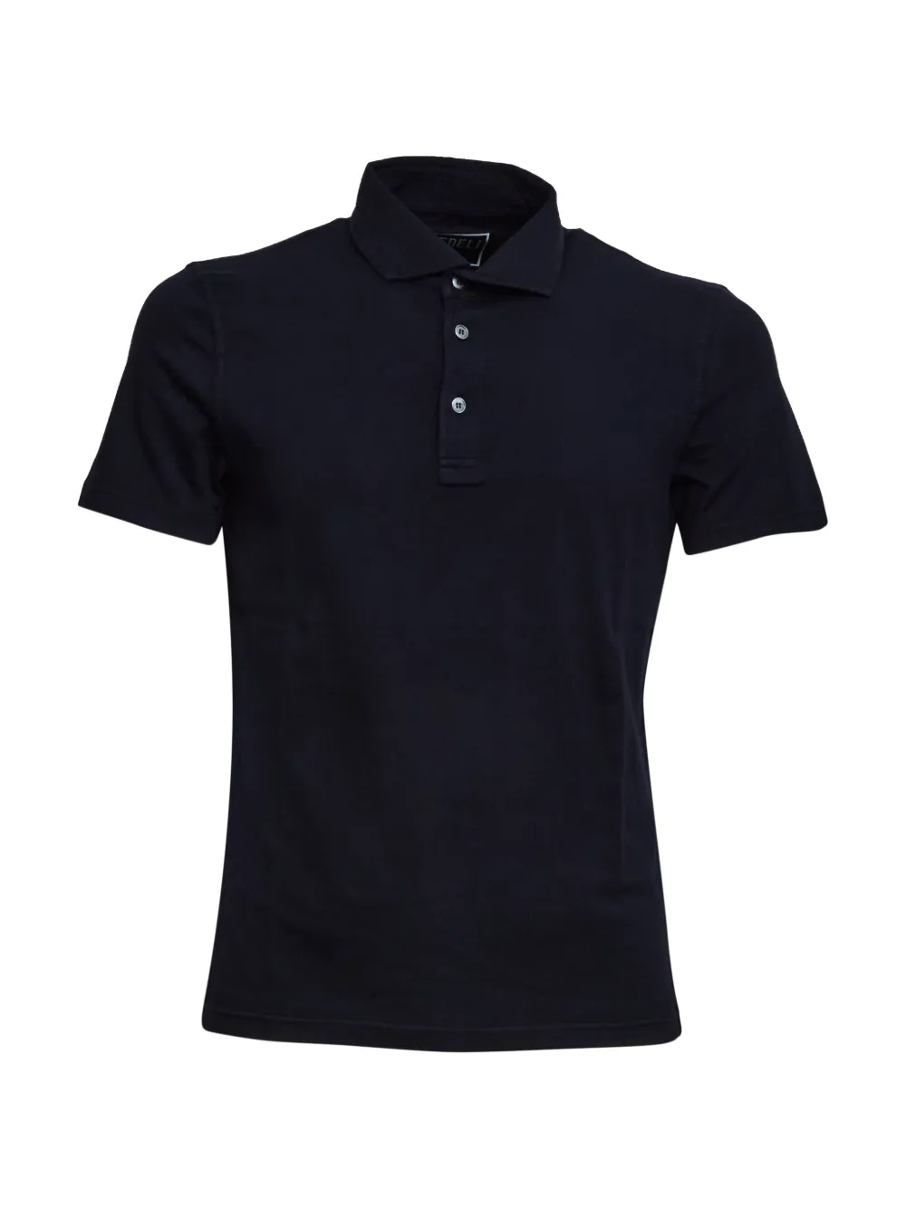 Fedeli mother-of-pearl button polo shirt - Blu