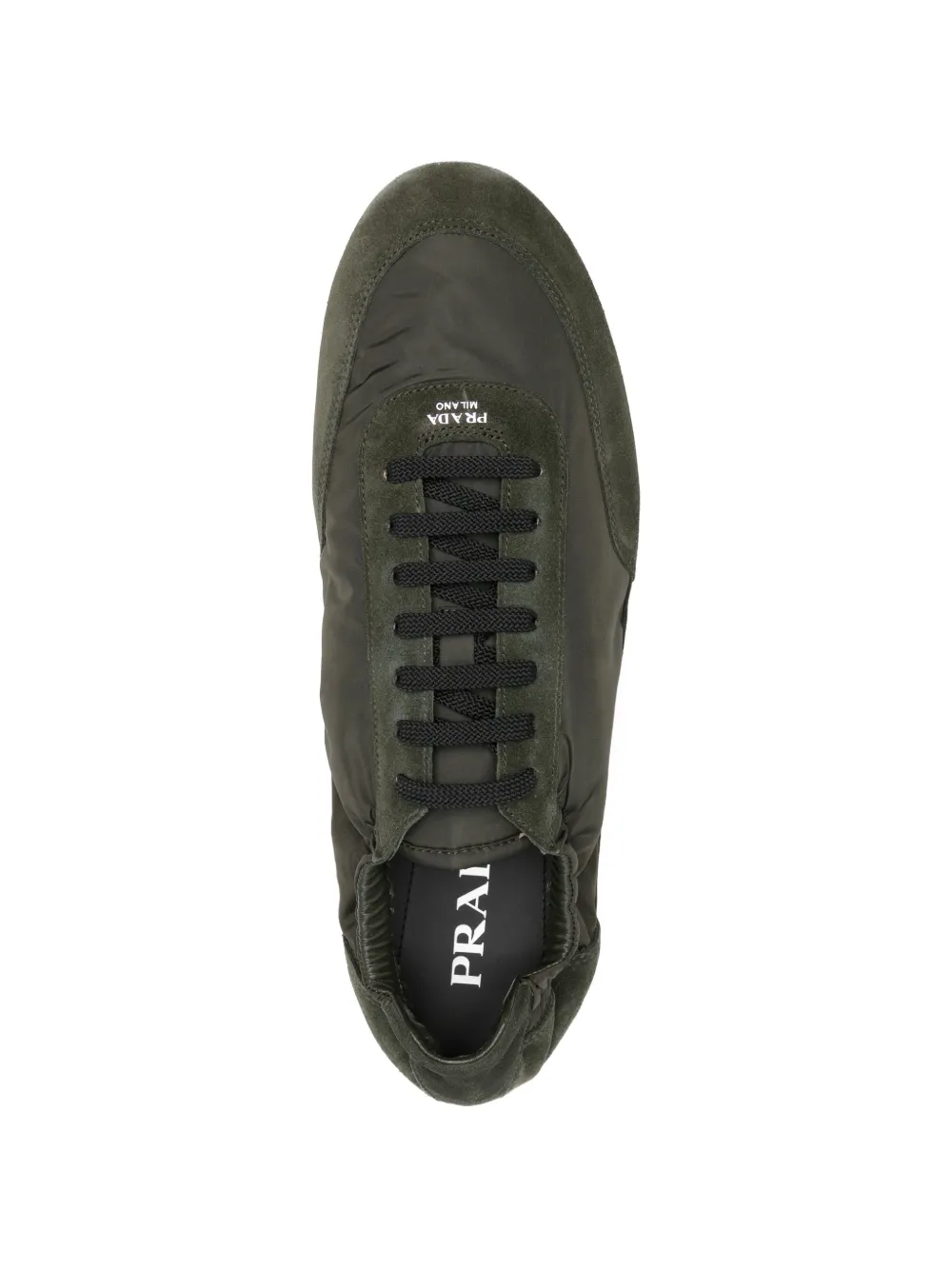 Prada ruched sneakers Groen
