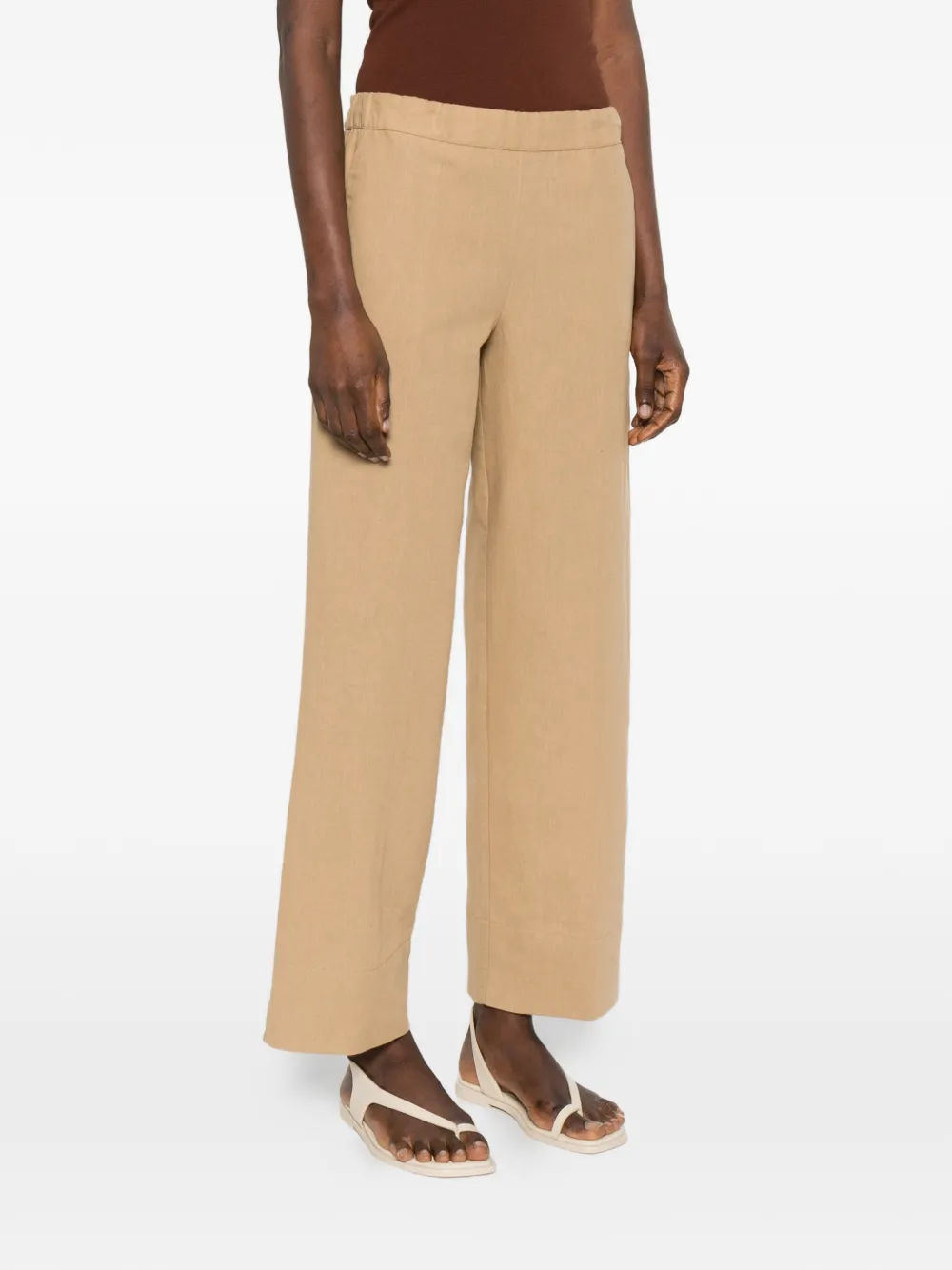  Why Ci Elasticated-waistband Trousers - Neutrals 