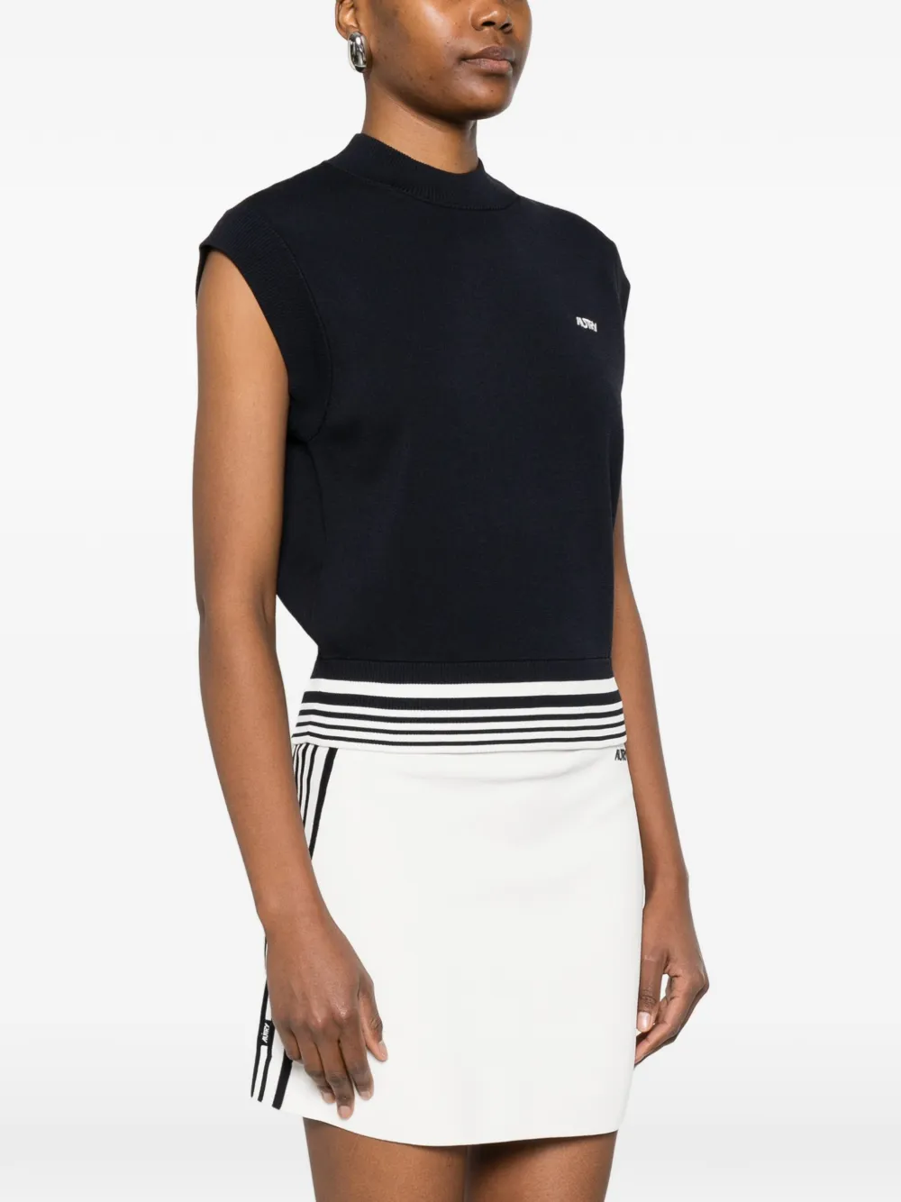  Autry Stripe-detailed Vest - Blue 