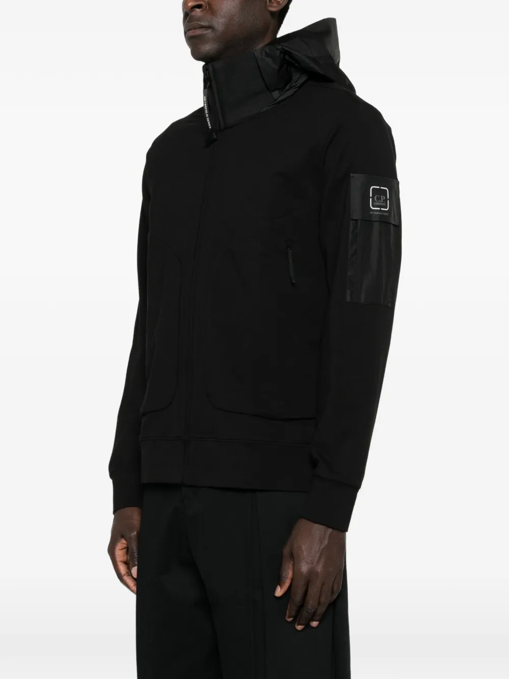 C.P. Company Hoodie met rits Zwart
