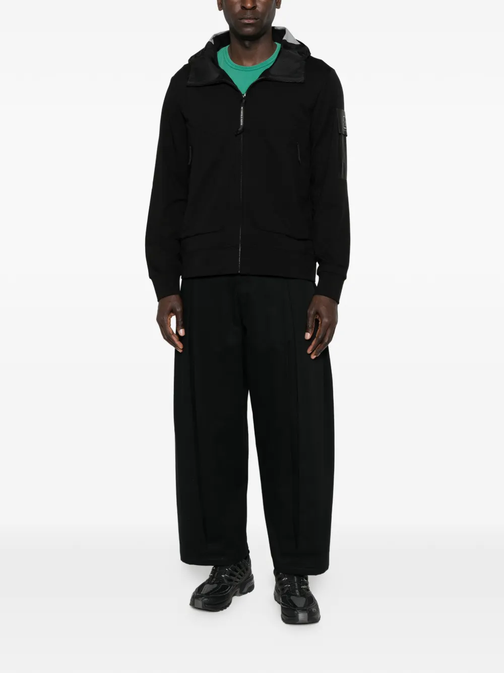 C.P. Company Hoodie met rits Zwart