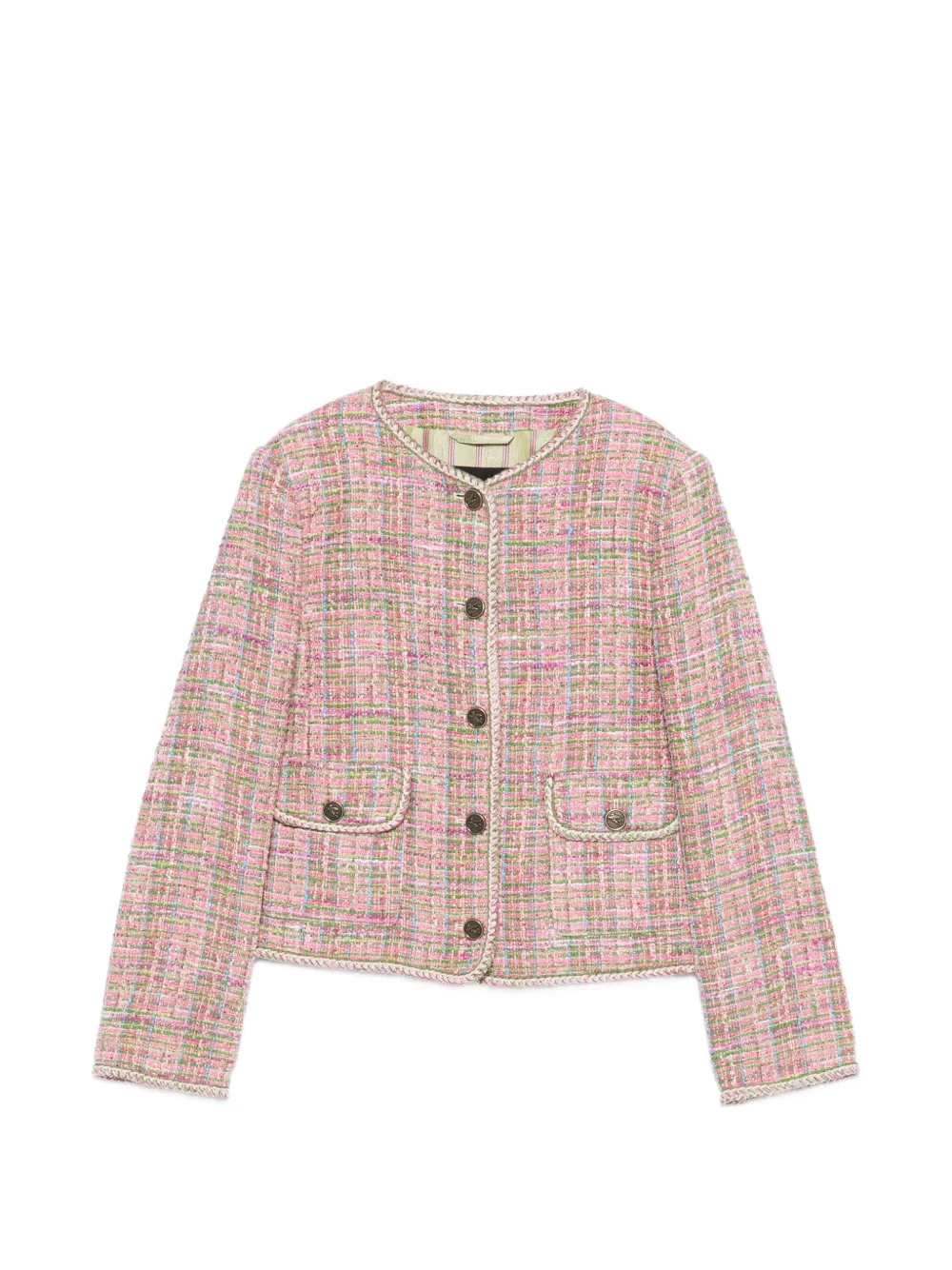 ETRO button-up tweed jacket - Rosa