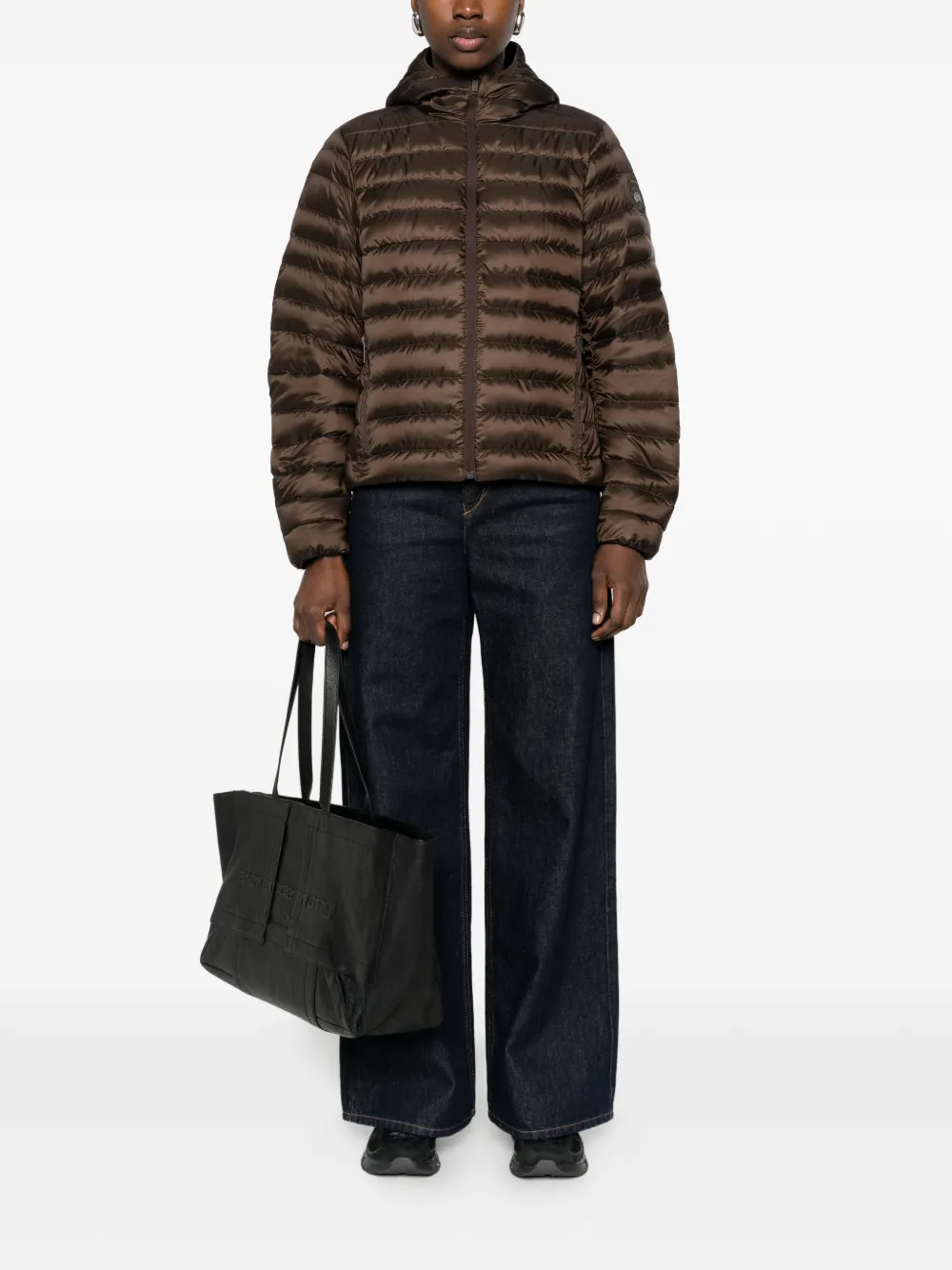  Canada Goose Hooded Quilted Jacket - Brown 