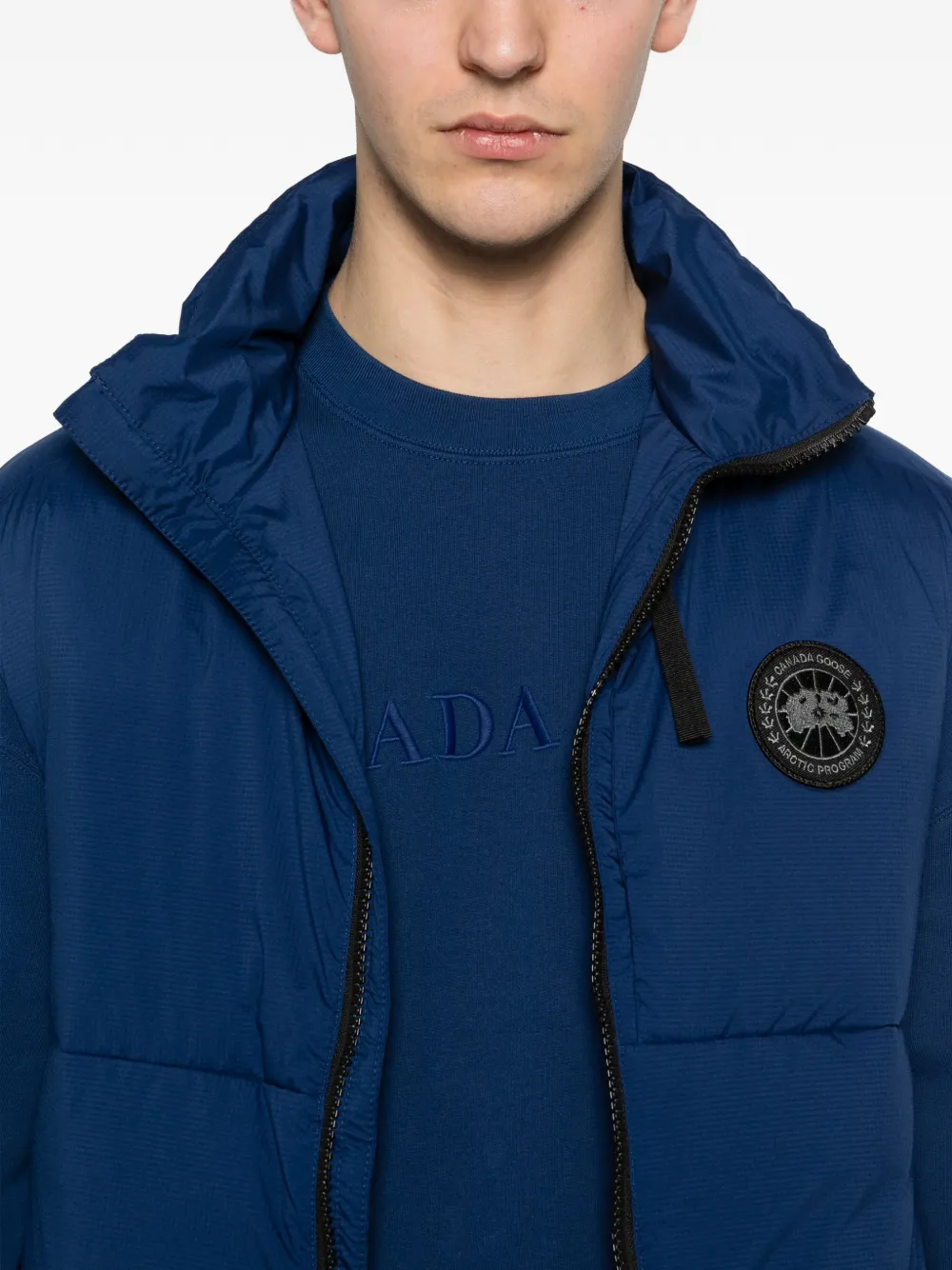Canada Goose Bodywarmer met logo en rits Blauw