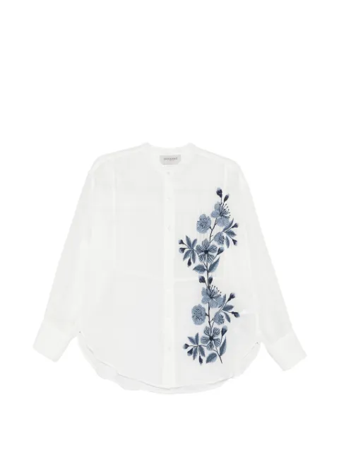 ERMANNO FIRENZE  floral-embroidery shirt