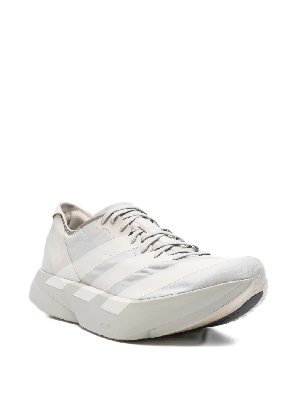 Y-3 Gestreepte sneakers Beige