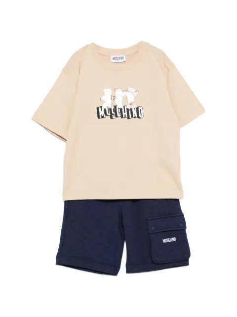 Moschino Kids set de shorts cargo con bolsillos