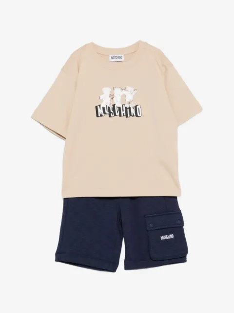Moschino Kids set de shorts cargo con bolsillos