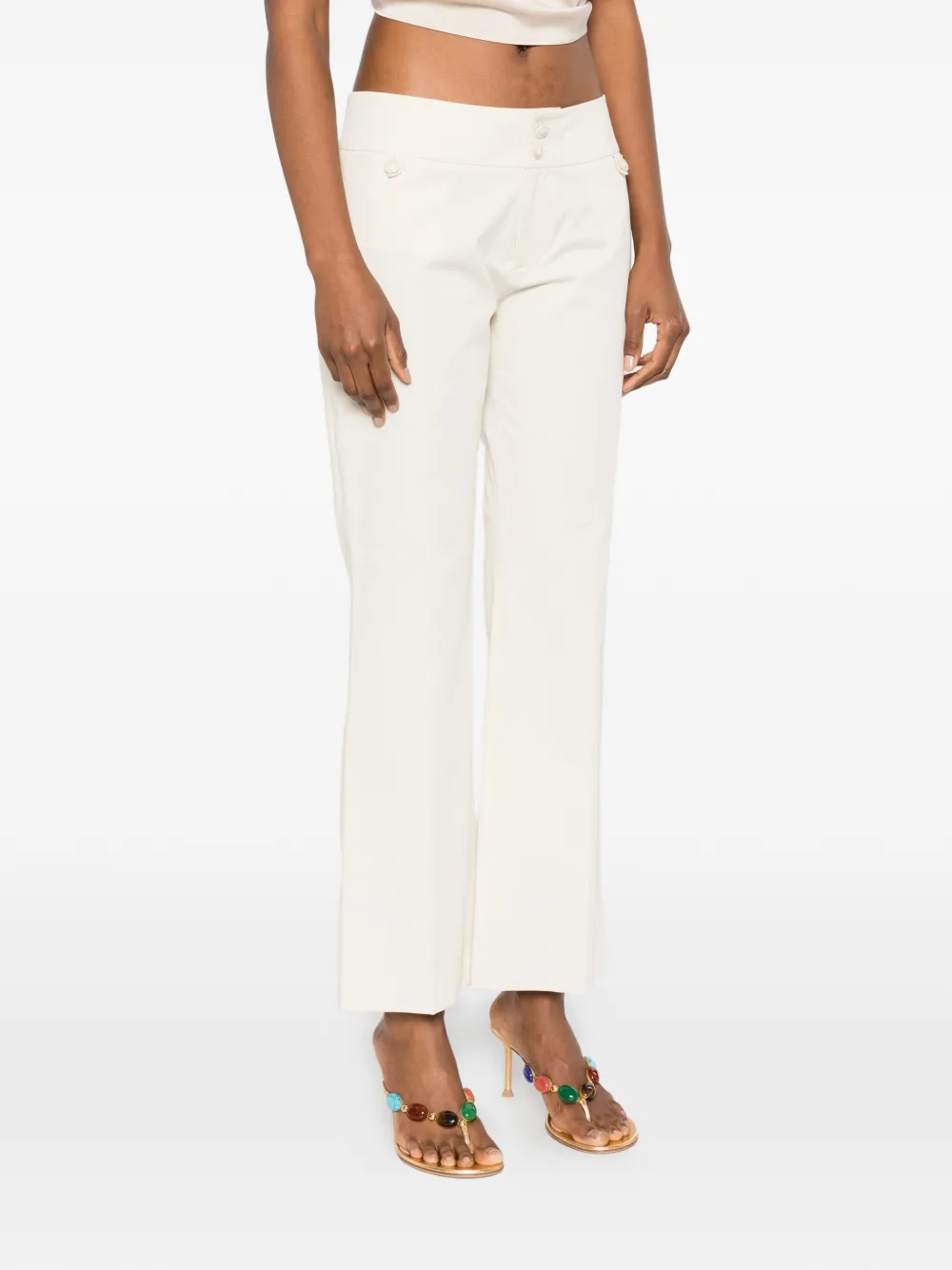 Etro Logo-button Trousers - Neutrals 