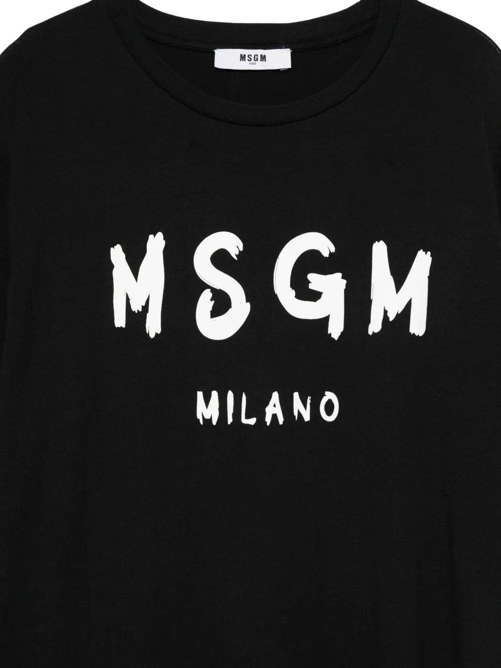  Msgm Kids Logo-print Dress - Black 