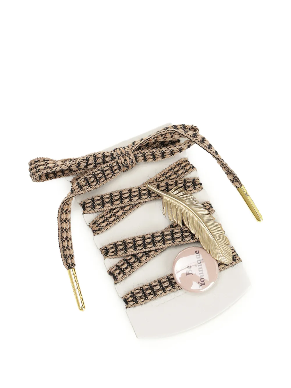 Golden Goose charm-detail shoelaces - Nude