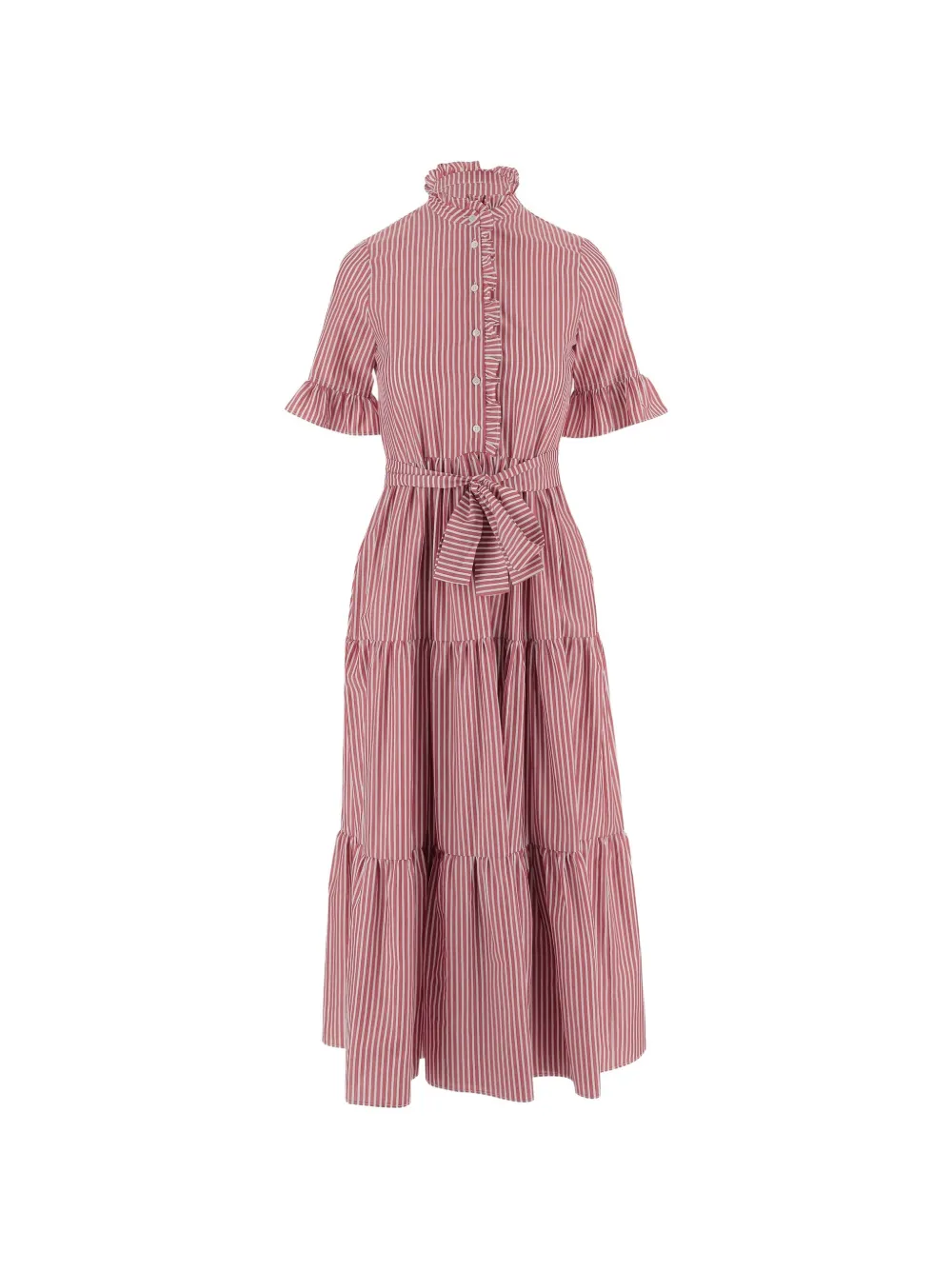 F.It striped-pattern dress - Red