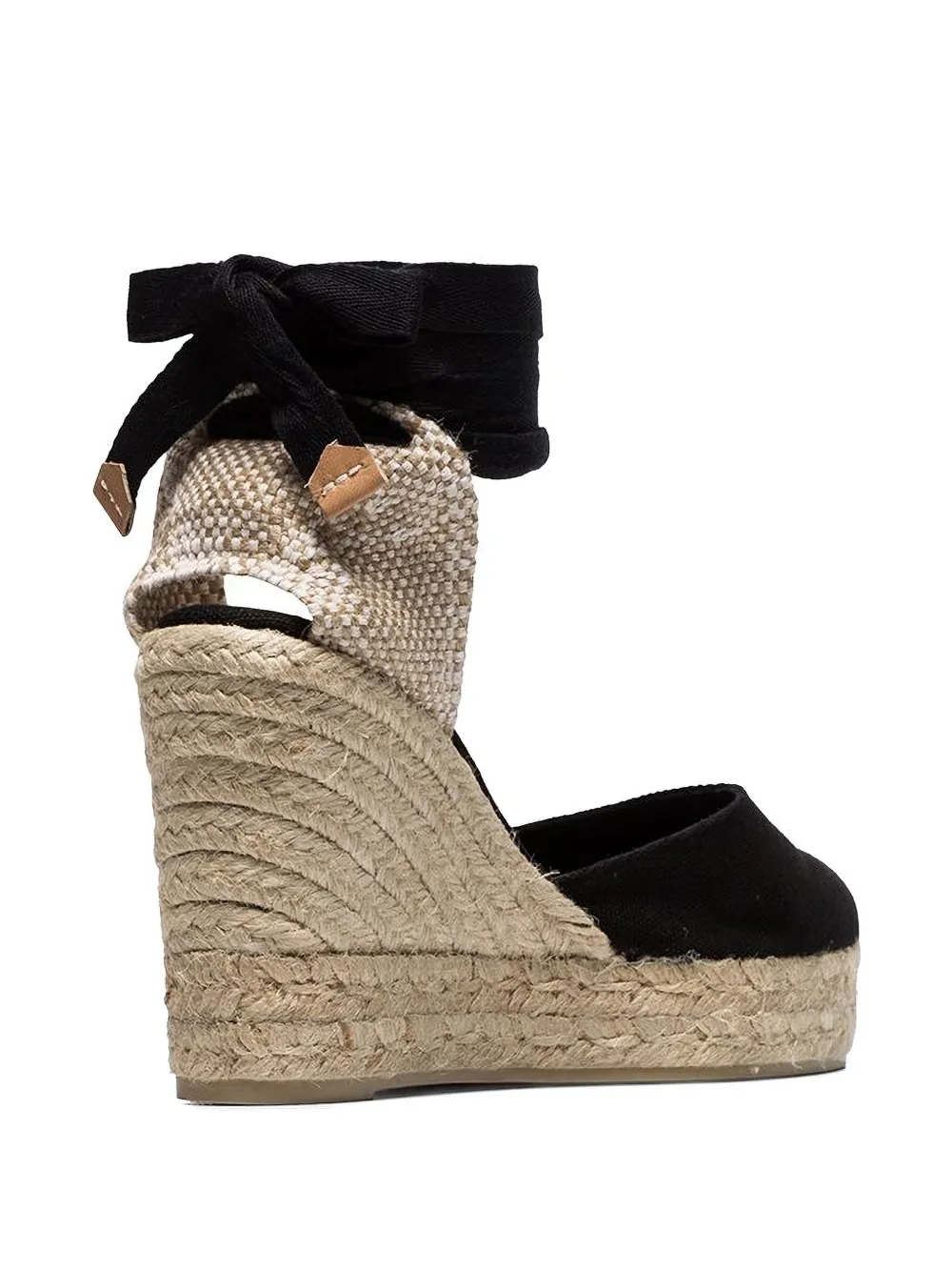 Castañer Carina espadrilles met sleehak Zwart