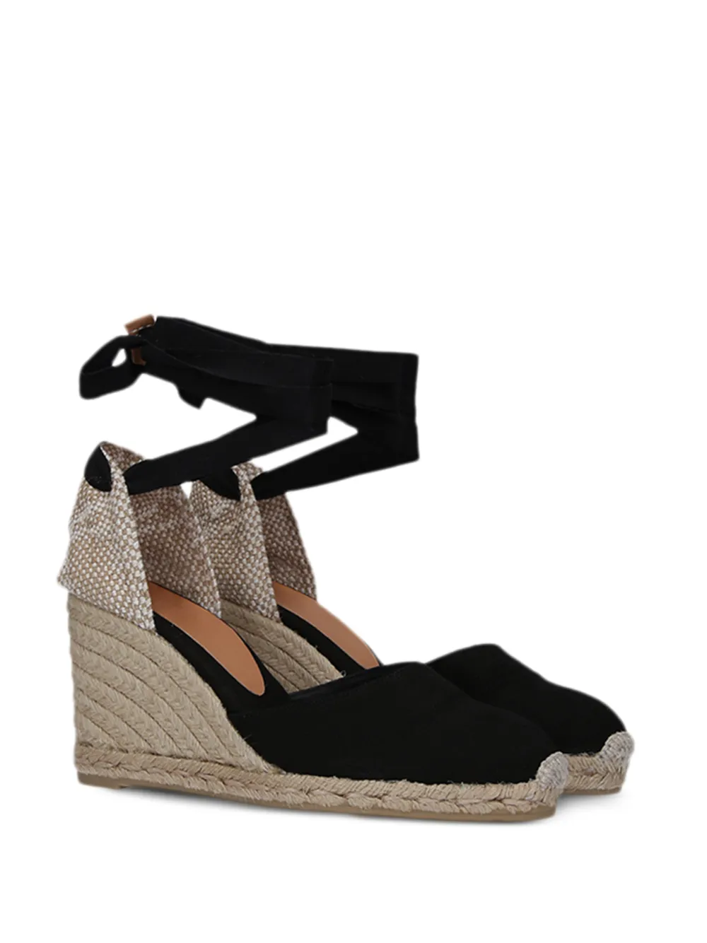 Castañer Carina espadrilles met sleehak Zwart
