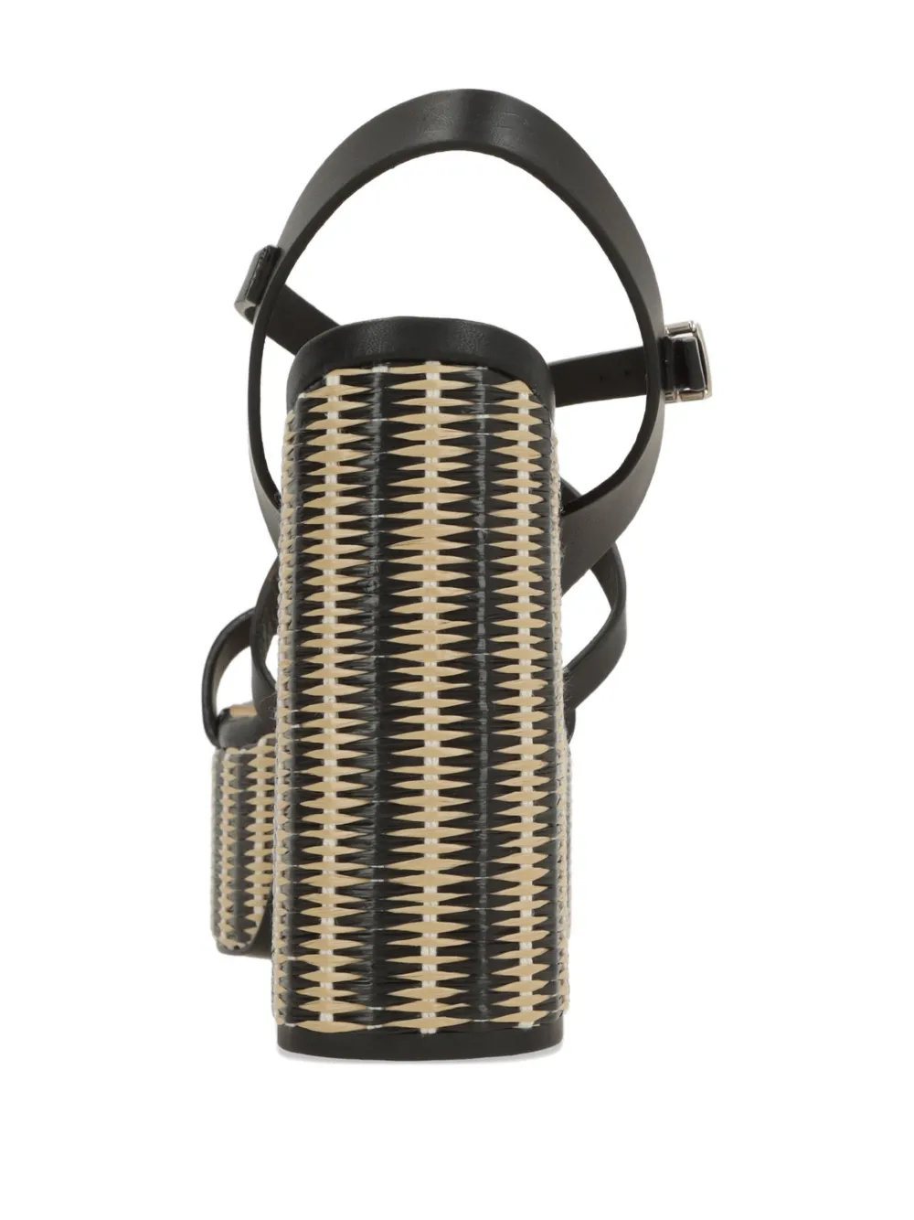 Castañer Felisa sandalen met plateauzool en kruisbandjes Zwart