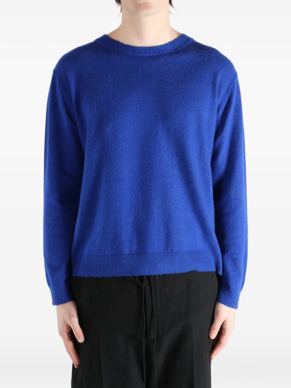  Auralee Fine-knit Round-neck Sweater - Blue 