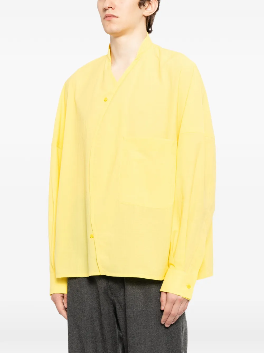 Jacquemus Overhemd met zak Geel