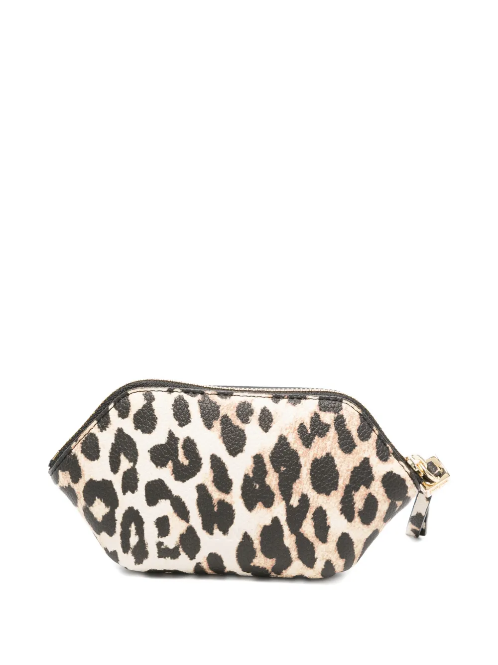 GANNI Portemonnee met logoplakkaat Beige