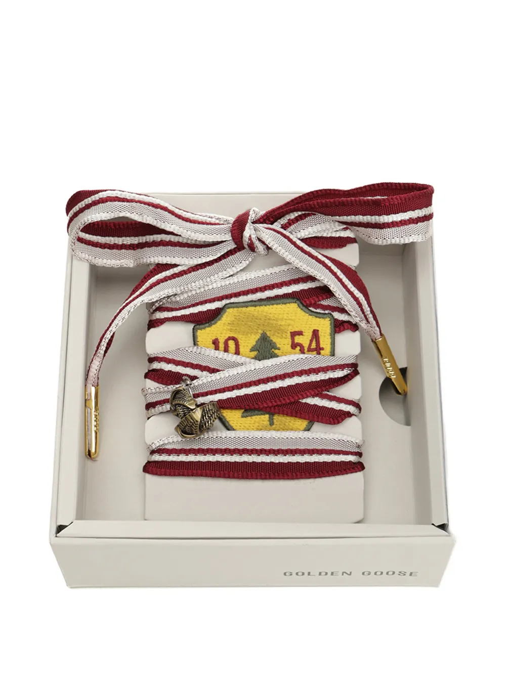 Golden Goose ribbon shoelaces - Rot