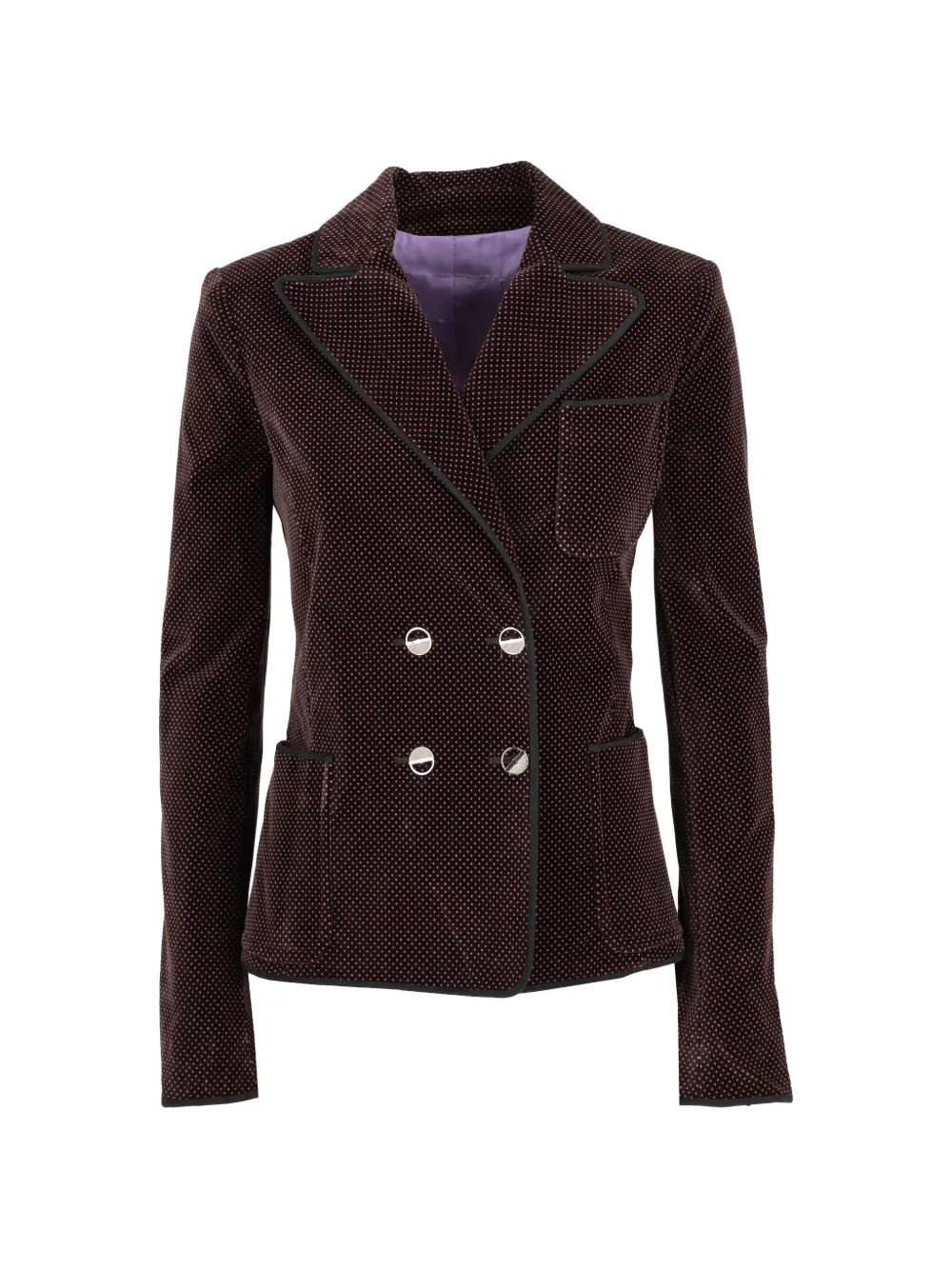 Fendi Pre-Owned polka-dots double-breasted jacket - Marrone