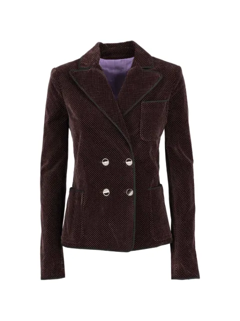 Fendi Pre-Owned polka-dots double-breasted jacket