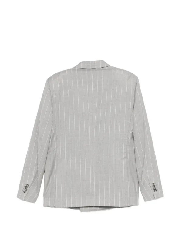 TAGLIATORE ダブルニットテーラードジャケット ストライプ XL 美品 Tagliatore ストライプ ダブルジャケット | グレー | FARFETCH JP